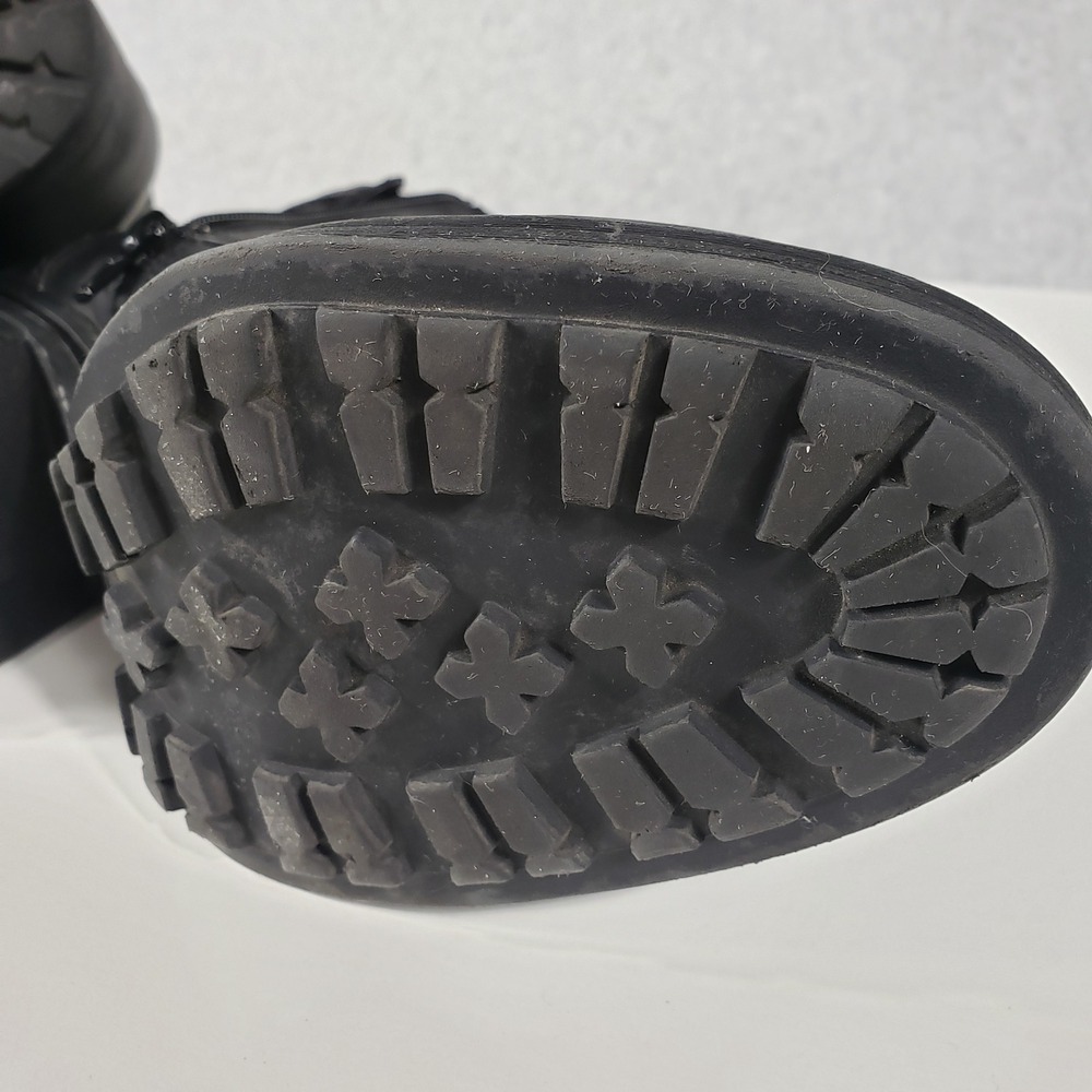 Esmeralda Womens Combat‎ Boots Size 8.5 Black Chunky Lug Sole Lace Up Moto Goth - Picture 8 of 14